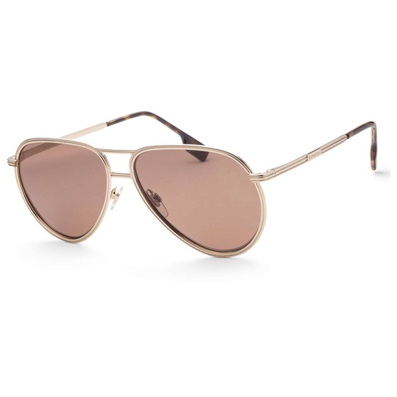 New - Burberry BE3135 110973 Scott Pilot Dark Brown Sunglasses - Picture 3 of 15